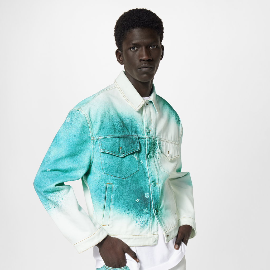 Louis Vuitton LV Spray Denim Jacket - herno faux scant